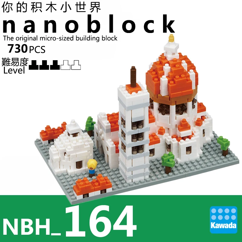 NBH164 Nanoblock Флоранс строительные блоки кирпичи игрушка 730 штук 12+ лет