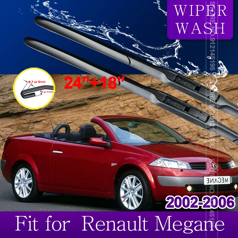 

Car Wiper Blade for Renault Megane Mk2 2002 2003 2004 2005 2006 Front Window Windscreen Windshield Wipers Car Accessories