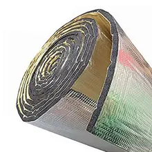 Deadening автомобильный звукоизоляция аудио аксессуар брандмауэр шум резиновая пена+ алюминиевая фольга серебро