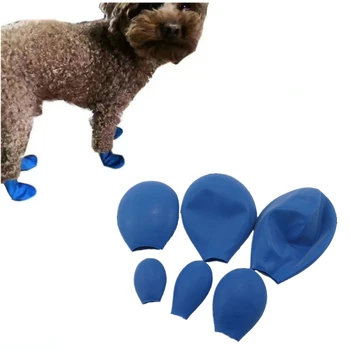 

4Pcs/set Waterproof Rubber Rain Dog Shoes Pets Boots Socks Soft Non Slip Outdoor Puppies Shoes Footwear Dog Supplies 4 Size