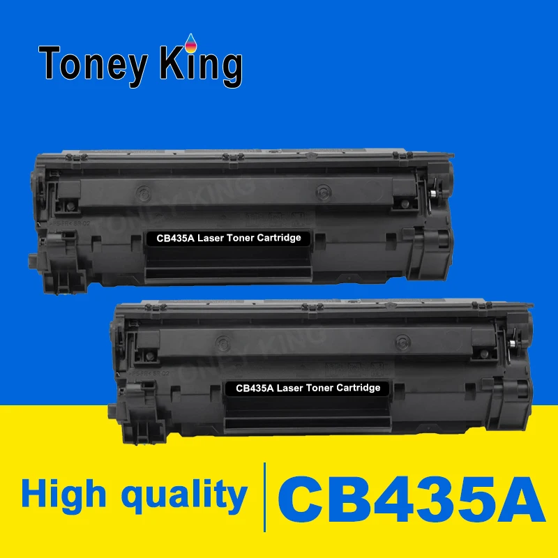 Cartucho de Toner 35a para hp Toney Compatível Cb435a 435 Laserjet P1002 – P1003 P1004 P1005 P1006 P1009 Impressora Rei 2 Pçs 435a