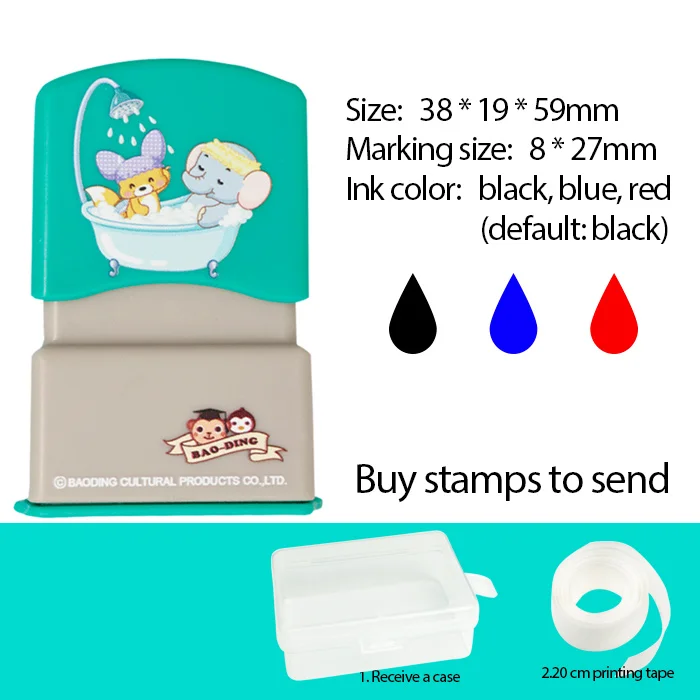Customized Name Stamps Personalized Name Stamps Clothing Stamps With  Built-in Ink Waterproof Washable Boys And Girls' Stamps - AliExpress