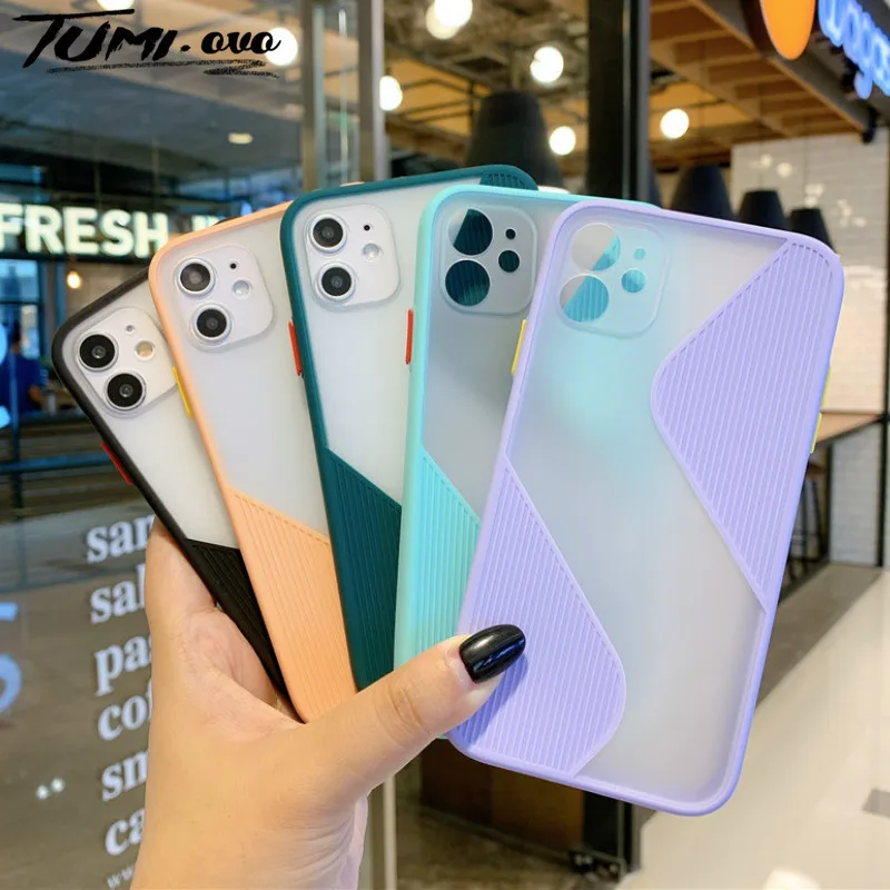 Camera Lens Protection Armor Matte Silicone Soft Case For iPhone 11 Pro Max XR XS X 7 8 Plus SE 2020 Candy Shockproof Back Cover | Мобильные