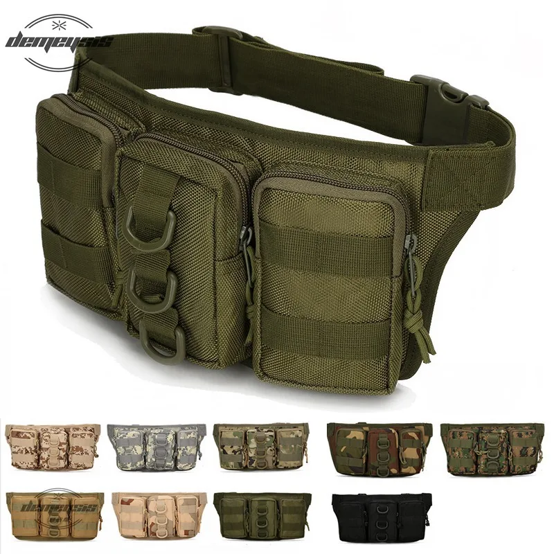 

Men Tactical Waist Bag Tactics Militar Waterproof Outdoor Hiking Bag Army Combat Hunting Bags