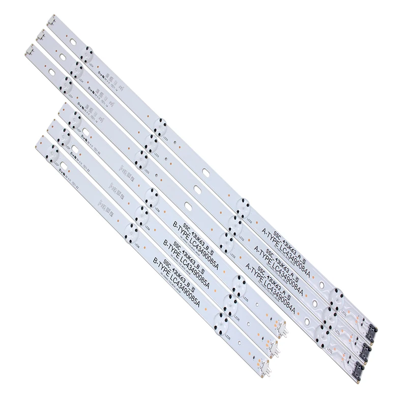 ο ŰƮ 6 PCS LED Ʈ Ʈ LG 43UJ6300 43uk6300pus LC43490087A LC43490088A LC43490077A LC43490078A SSC_43UJ63_A