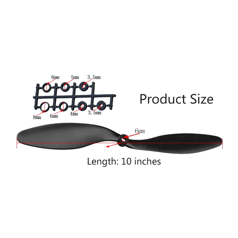 2 пары CW CCW Propeller 1045 10x4 5 Blade для RC FPV Drone aircraft|Детали и аксессуары| |