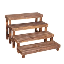 Деревянные стружки полки высота группа закрытый Крытый Многоэтажный лестница Тип цветочный горшок Зеленая Роза стойка балкон твердой древесины