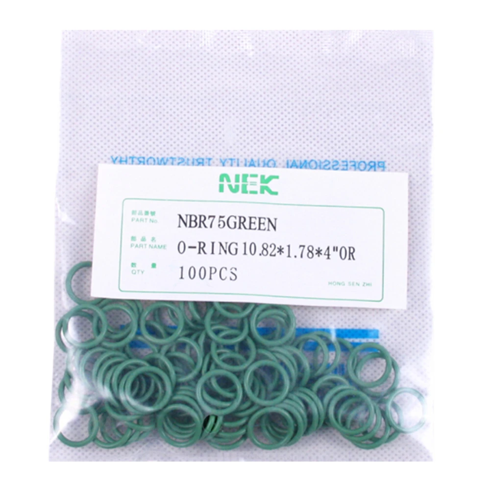 #8 R12 NBR Rubber O-Ring Seal Kit (10.82*1.78mm) High Temperature Resistance for Car Air Conditioning valve 1/4 5/16 3/8 1/2