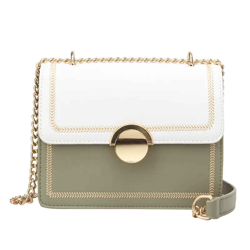 

Women's small bag 2019 summer new simple chain small square bag fashion wild color crossbody shoulder bag