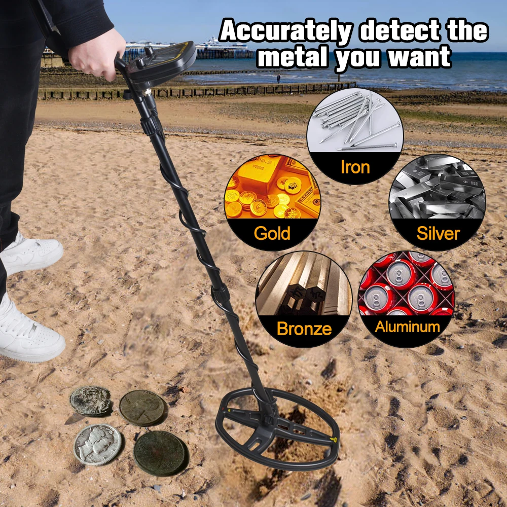 US $109.17 Professional Metal Detector Depth 25m Search Finder Gold Detector Treasure Hunter Detecting Pinpointer Waterproof Gold Digger