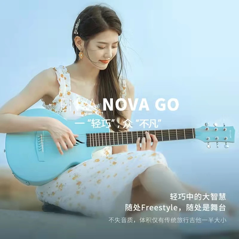 Enya Guitar Nova Go Acoustic Carbon Fiber One Body 33 inches Travel with Beginner Kit Include Case and Strap | Спорт и развлечения