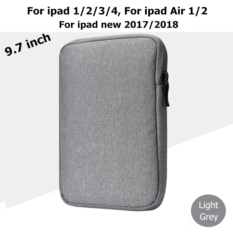 Противоударный чехол для планшета 6 7,9 ''для чтения электронных книг для iPad Pro 10,5/Air 2 iPad воздуха 1/iPad Air 2/3/4/Pro 9,7/ iPad - Цвет: 9.7 inch light grey