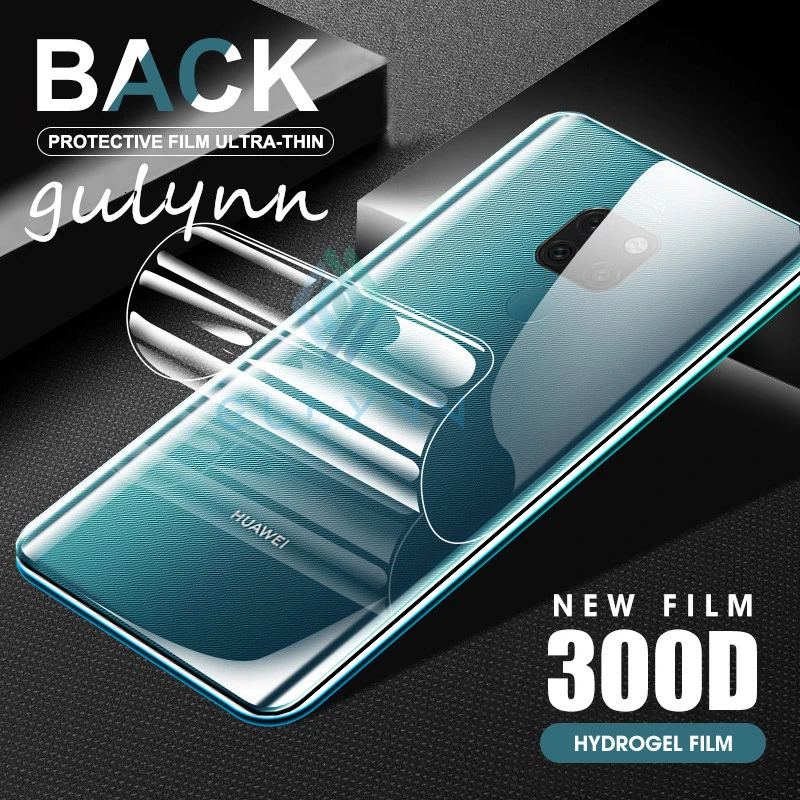 

300D Back Real Hydrogel Film For Huawei Nova 5i 5T 4E 3i 3E Screen Protector For Mate 30 20 Lite Pro Protective Soft Film Cover