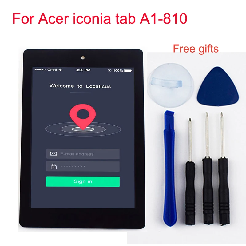 ЖК-дисплей для Acer iconia tab A1-810 сенсорный A1 810 A1-811 Экран 811 Дисплей + экран планшета