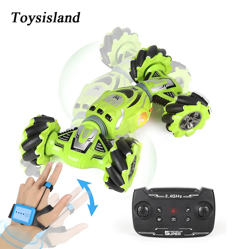 

RC Gesture Car Watch Remote Control Drift Twisting Vehicle One-key Deformation Double Sided Tumbling Gesture Control Car Toys