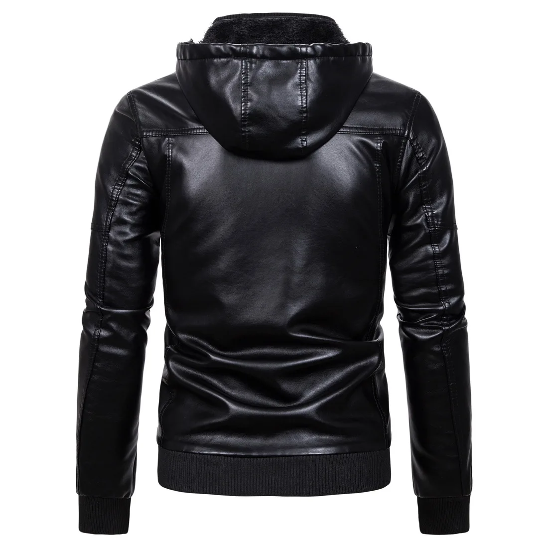 Veste cuir homme кожаные куртки мужские осенние зимние повседневные пальто с капюшоном мужская мотоциклетная Байкерская кожаная куртка 3XL Jaqueta Couro