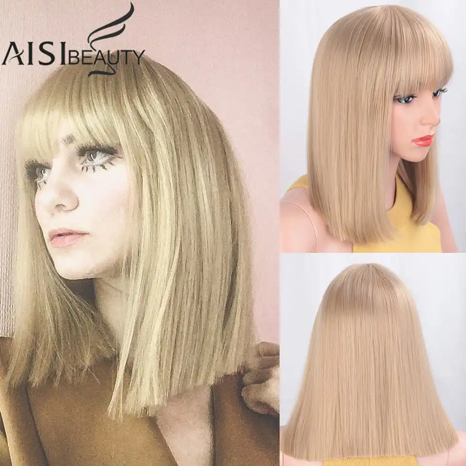Aisibeauty Pryamye Chernye Pariki S Chelkoj Dlya Zhenshin Korotkie Volosy Sinteticheskij Bob Parik Termostojkaya Pricheska Dlya Zhenshin Kosplej Aliexpress