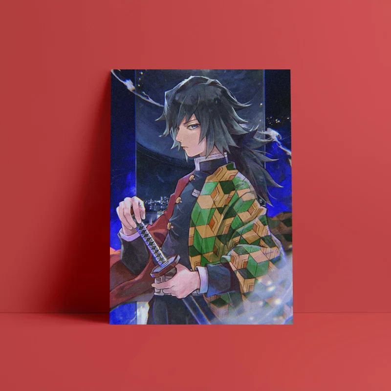 Giyu Tomioka Demon Slayer Kimetsu no Yaiba wall Art canvas decoration poster prints For living room home bedroom decor painting