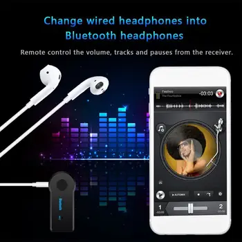 

AUX3.5mm Jack Bluetooth Receiver Car Wireless Adapter Transmitter Music Receiver NEW