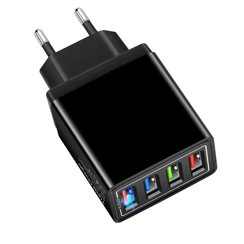 Сетевое зарядное устройство с 4 USB-портами и евровилкой | Компьютеры офис