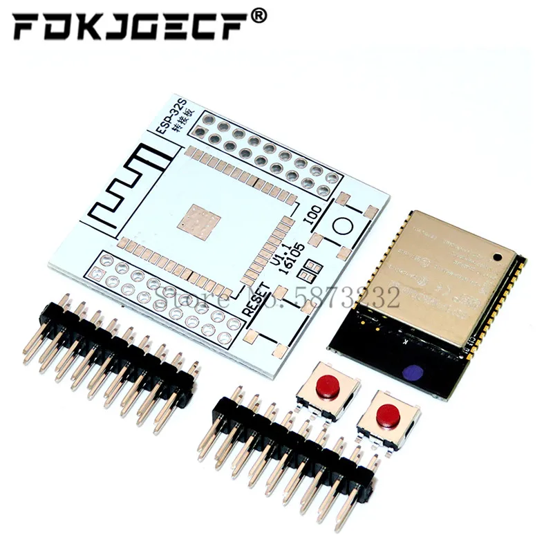 Esp32 Esp-Wroom-32 Iot Wifi Wlan Ble Modulo + Scheda Adattatore Esp-32S