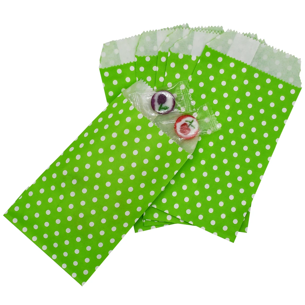 10 stücke bevorzugen Süßigkeiten Geschenkt üten flache Kraft Party bevorzugen Papiertüten Chevron gestreifte Punkte Papier Bastel tasche für Hochzeits feier Lieferungen – Detail 8