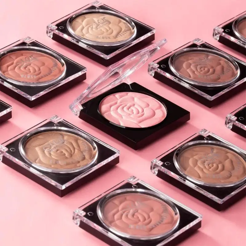 10 Colors Blush Natural Long Lasting Brighten Skin Color Concealer Rouge for MENOW Compact Design Convenient Quick Makeup