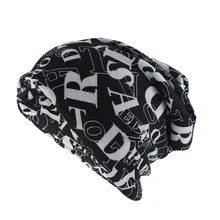 Зимняя женская шапка, шапка унисекс, осенняя Кепка, многофункциональный шарф, Весенняя уличная шляпа, граффити, принт с буквами, женские повседневные шапочки