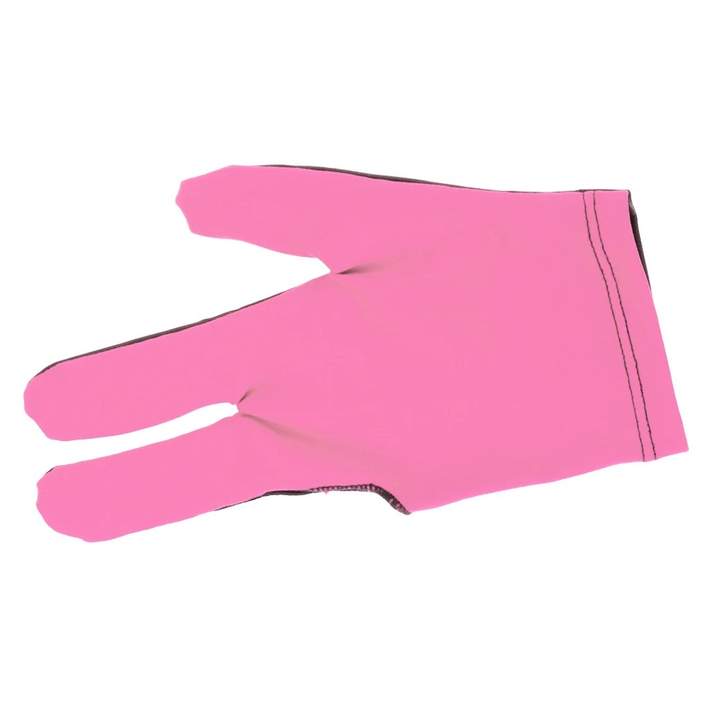 Unisex Men Women Snooker Billiard Glove Pool Cue Sticks Open Three Finger Gloves for Right / Left Hand