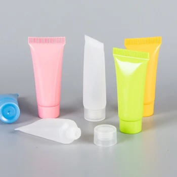 

5pcs Cosmetic Soft Tube 5ml/10ml plastic Lotion Containers Empty Makeup squeeze tube Refilable Bottles Emulsion Cream Packaging