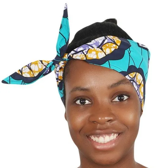 Headwear Африканские платья для женщин модная Дашики Анкара Плиссированное розовое желтое красное платье размера плюс африканская одежда сказочные сны - Цвет: Headwear