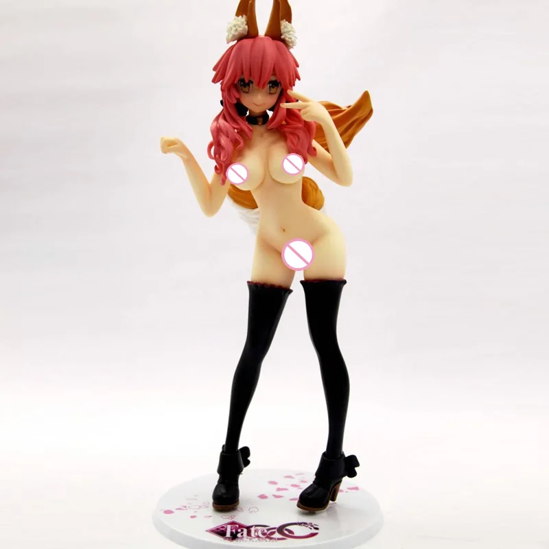 

25cm Fate/EXTRA CCC Caster Naked Ver Pvc and Resin action Figure Sexy Anime Collection GK Model Toy