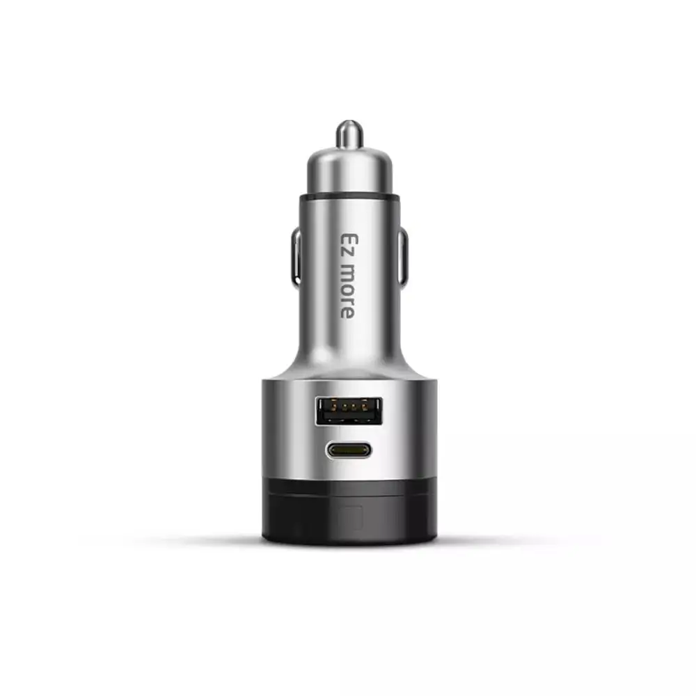 MI Mijia Ez более умное быстрое зарядное устройство управление жестами AI Bluetooth автомобильное зарядное устройство QC3.0 usb type-C PD двойная линия автомобильное быстрое зарядное устройство - Цвет: Sliver
