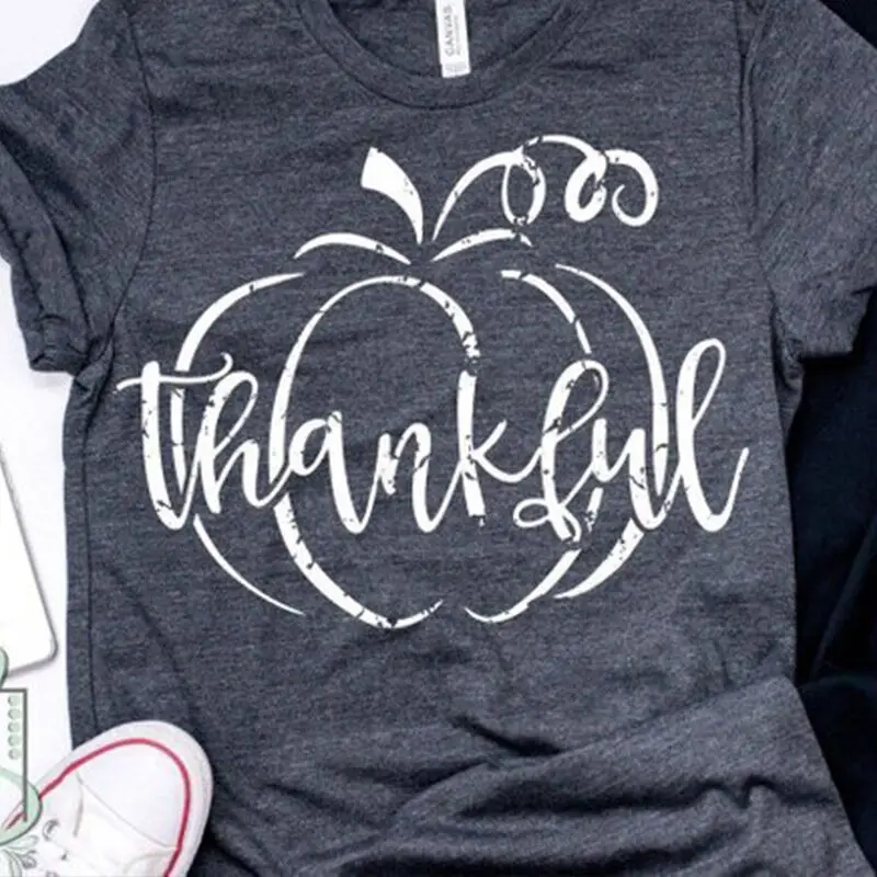 

2019 thankful shirt grateful tshirt mama t-shirts womens gothic tee female plus size tops mom shirts vintage top