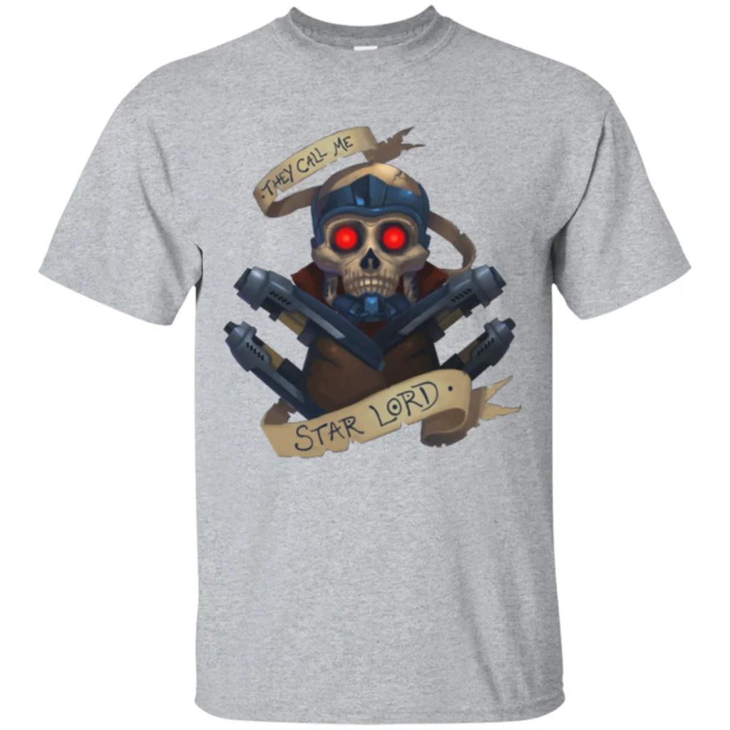 Printed Men T Shirt Cotton tshirt Starlord O-Neck Short-Sleeve Women T-Shirt |
