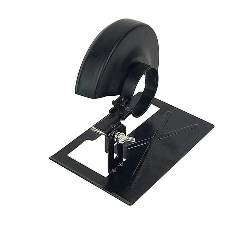 Realmote 1pc Angle Grinder Cutting Dedicated Seat Stand Machine Bracket Rod Table+1pc Cover Shield Safety Woodworking Tools