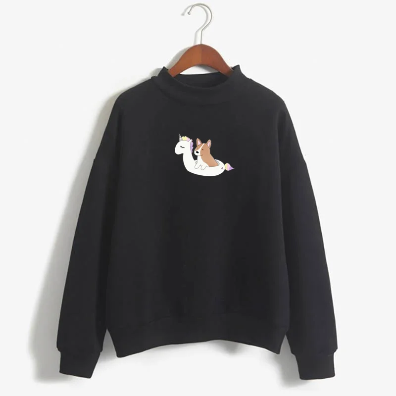 Kpop, Женская толстовка, новинка, корги, толстовка, одежда, Kawaii, мультфильм, Шиба ину, толстовка, пуловер, с капюшоном, милый, модный, худи - Цвет: Sweatshirt7