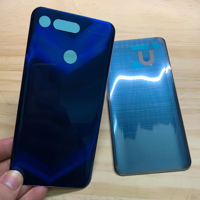 6," для huawei Honor V20/вид 20 стеклянная задняя крышка батарейного отсека чехол задняя дверь Корпус задняя крышка батарейного отсека Ремонт запасных Запчасти+ 3 М клей