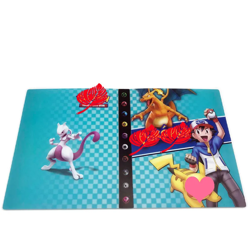 240 шт. держатель Альбом игрушки для новизны подарок Pokemones карты Книга Альбом Книга Топ загруженный список игральные карты - Цвет: 12