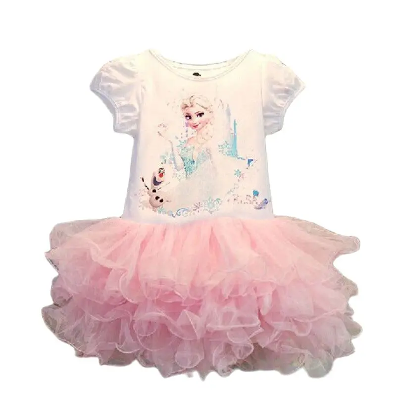 Disney Frozen dress Girls Children Clothes Anna Elsa Girl Baby Costume