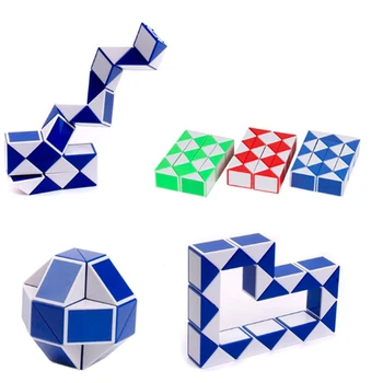 

24 segments Mini Magic Cube Speed Snake Magic Cube Puzzle Sticker Educational Toys Kid for Children