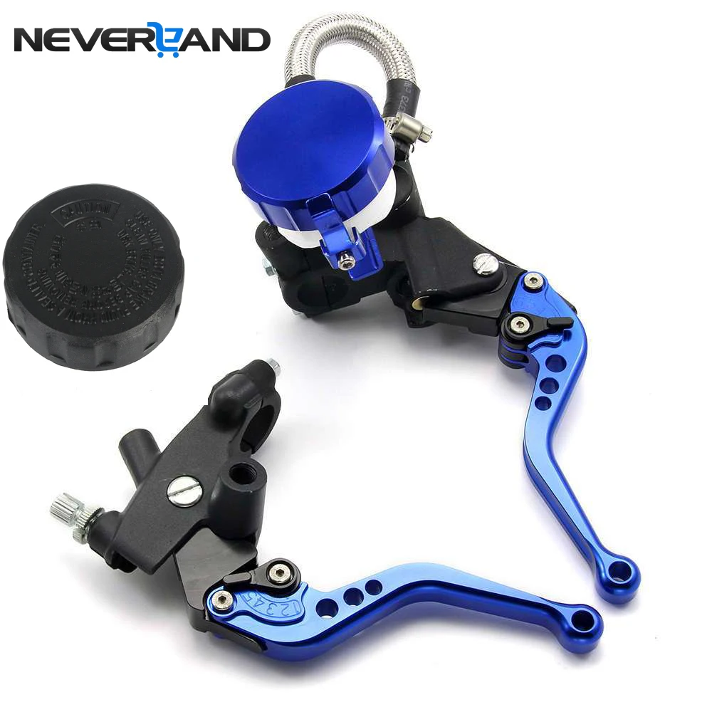 NEVERLAND синий Универсальный Регулируемый 7/" 22 см руль мотоцикла гидравлический CNC Шарнирный Рычаг рычаги цилиндров 125-600cc резервуар