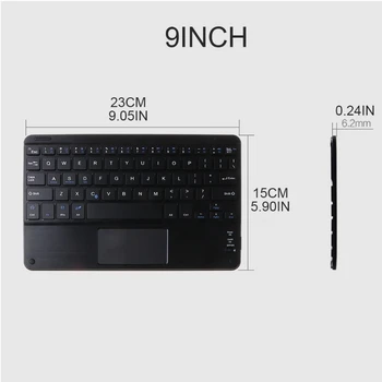 

7/9/10 Inches Wireless Bluetooth Lightweight Keyboard with Touchpad Home Keypad K9FC