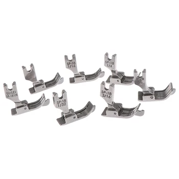 

1PC Metal Presser Foot SP-18 Industrial Sewing Machine Flat Car Moving Edge Single Needle Flat 1/4 1/8 3/8 1/16 3/16 5/16 1/32