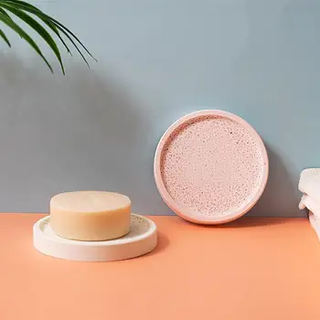 

Simple Soap Mat Quick Dry Soap Diatomite Pad Water Absorption Non-Slip Deodorant Soap Mat Portable Kitchen Bathroom Soap