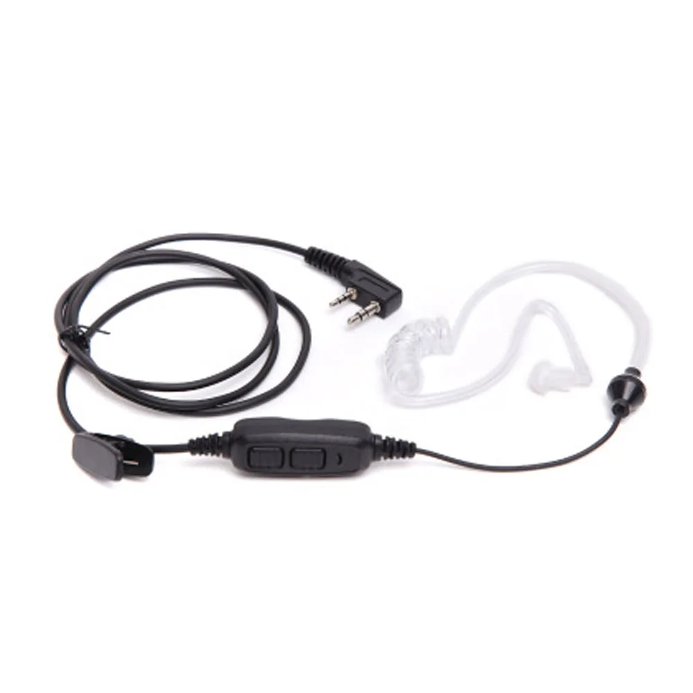 BAOFENG UV 82 Walkie Talkie Dual PTT гарнитура Baofeng аксессуары воздушная Акустическая трубка-наушник для приемопередающей радиостанции UV82