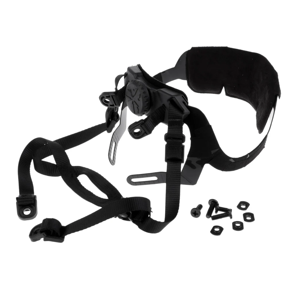 4 Points Helmet Chin Strap w/ Screws & Nuts for Fast ACH MICH Helmet, H-Nape Pad Harness
