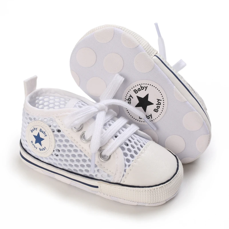 Newborn Toddler Shoes Baby Soft Soled Sandals Lace Soft Soled Shoes Beach Shoes  Slippers Non Slip Sandals 0-18M First Walkers
