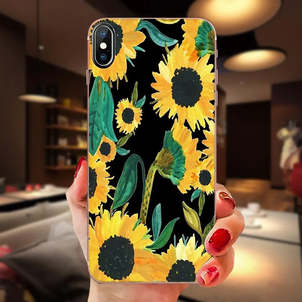 Летняя Маргаритка Подсолнух цветочный пион Flowe для huawei P7 P8 P9 P10 P20 P30 Lite Mini Plus Pro Y9 Prime