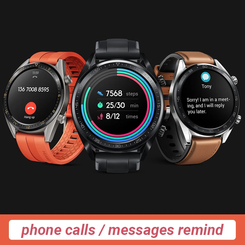  In Stock Global Version HUAWEI Watch GT Smart Watch 1.39'' AMOLED Screen 14 Days Battery Life 5ATM  - 4000165398310